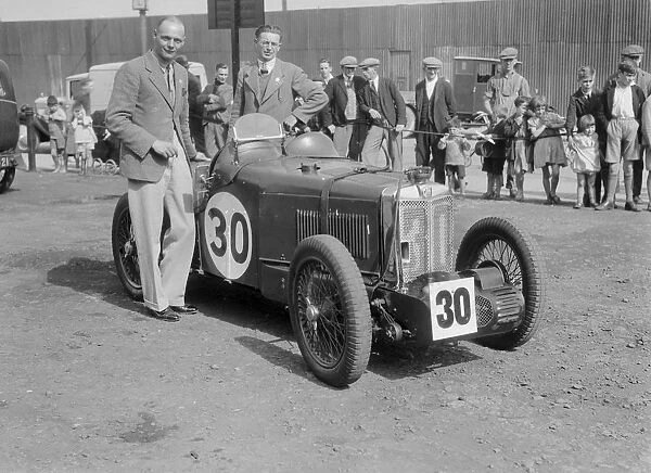 MG C type Midget of Frank Stanley Barnes at the RAC TT Race, Ards Circuit, Belfast, 1932