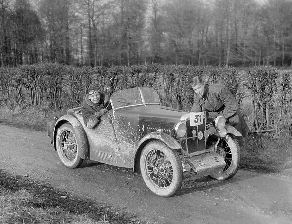 MG M Type competing in the MG Car Club Trial, 1931. Artist: Bill Brunell