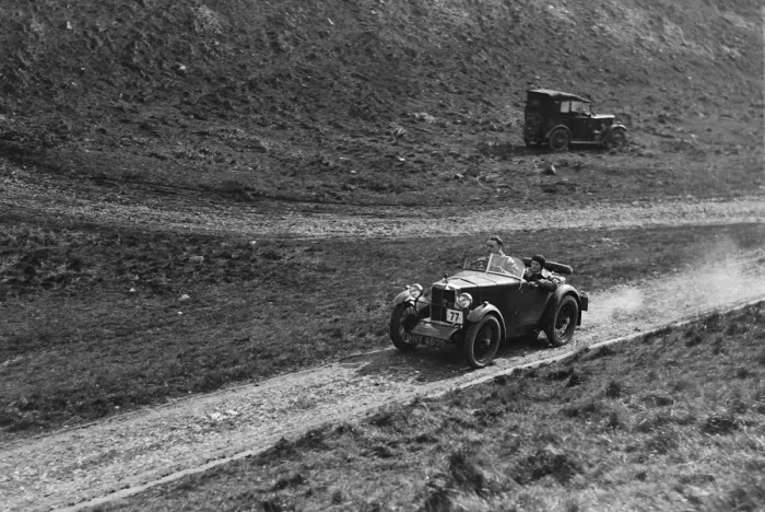 Framed Print : MG M type of FN Foster competing in the MCC Sporting Trial, Litton Slack, Derbyshire, 1930 Framed Print : MG M type of FN Foster competing in the MCC Sporting Trial, Litton Slack, Derbyshire, 1930