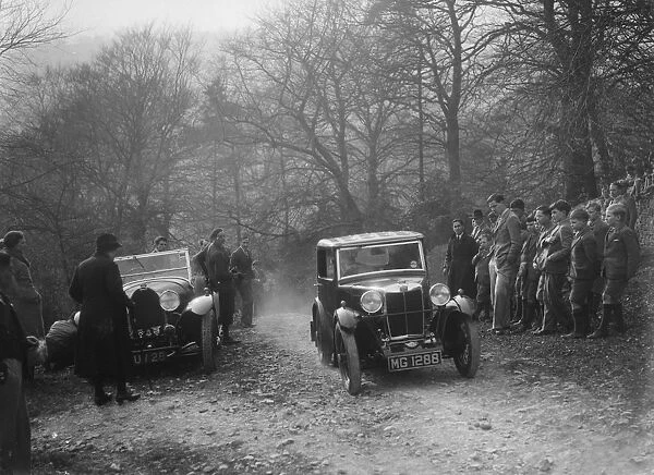 MG M type Sportsmans coupe, Bugatti Owners Club Trial, Nailsworth Ladder, Gloucestershire, 1932