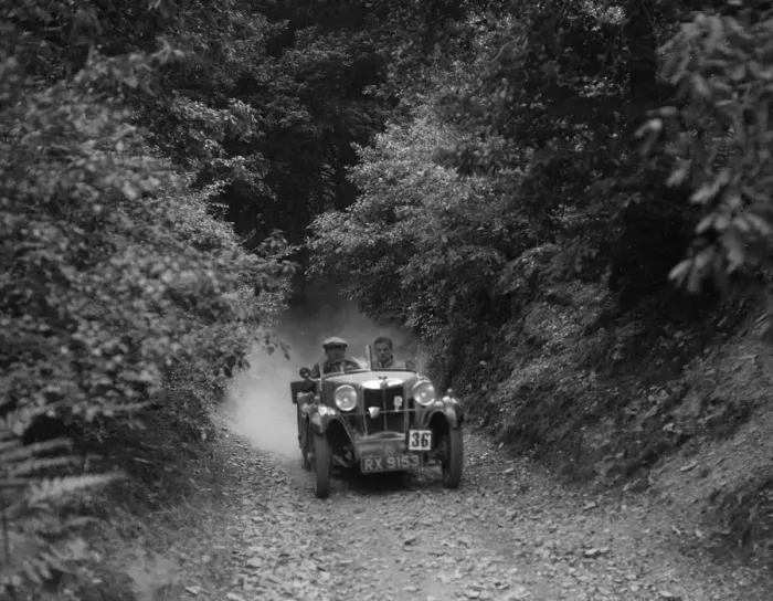 Framed Print : MG M type taking part in a motoring trial, c1930s. Artist: Bill Brunell Framed Print : MG M type taking part in a motoring trial, c1930s. Artist: Bill Brunell