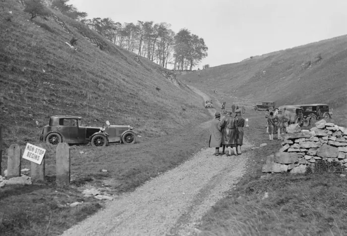 Framed Print : Two MG M types at the MCC Sporting Trial, Litton Slack, Derbyshire, 1930. Artist: Bill Brunell Framed Print : Two MG M types at the MCC Sporting Trial, Litton Slack, Derbyshire, 1930. Artist: Bill Brunell