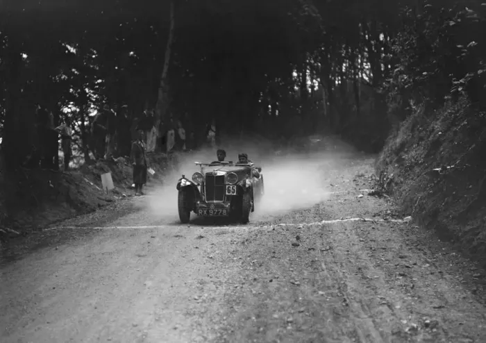 Framed Print : MG Magna taking part in a motoring trial, c1930s. Artist: Bill Brunell Framed Print : MG Magna taking part in a motoring trial, c1930s. Artist: Bill Brunell