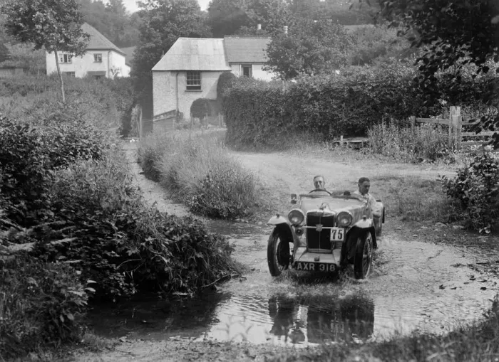 Framed Print : MG PA competing in the B&HMC Brighton-Beer Trial, Windout Lane, near Dunsford, Devon, 1934 Framed Print : MG PA competing in the B&HMC Brighton-Beer Trial, Windout Lane, near Dunsford, Devon, 1934