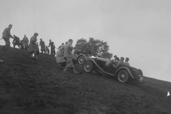 Framed Print : MG PA competing in the MG Car Club Rushmere Hillclimb, Shropshire, 1935. Artist: Bill Brunell Framed Print : MG PA competing in the MG Car Club Rushmere Hillclimb, Shropshire, 1935. Artist: Bill Brunell