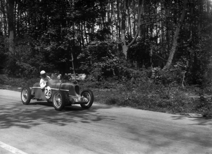Framed Print : MG Q type of Kenneth Evans racing at Donington Park, Leicestershire, 1935. Artist: Bill Brunell Framed Print : MG Q type of Kenneth Evans racing at Donington Park, Leicestershire, 1935. Artist: Bill Brunell