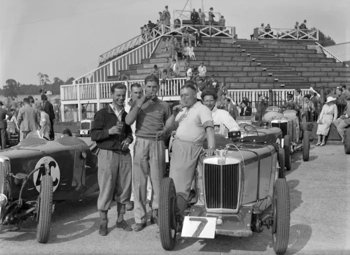 Framed Print : MG TA 1292 cc, Brooklands, 1937. Artist: Bill Brunell Framed Print : MG TA 1292 cc, Brooklands, 1937. Artist: Bill Brunell