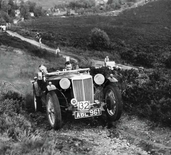 Framed Print : MG TA competing on Lawrence Cup trial Framed Print : MG TA competing on Lawrence Cup trial