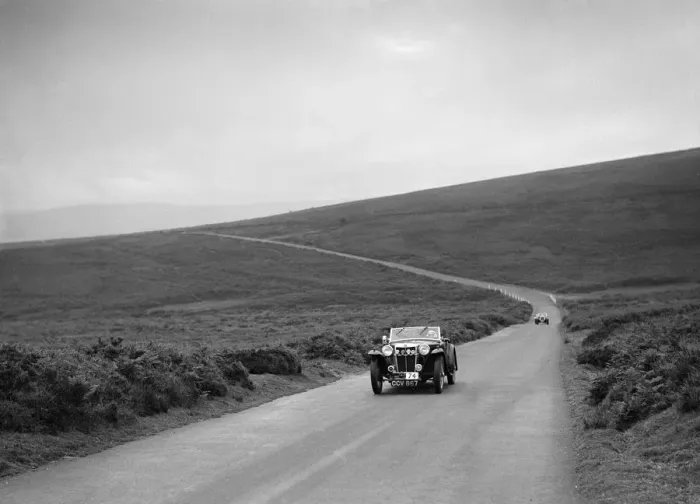 Framed Print : MG TA of JW Appleby, winner of a premier award at the MCC Torquay Rally, July 1937 Framed Print : MG TA of JW Appleby, winner of a premier award at the MCC Torquay Rally, July 1937