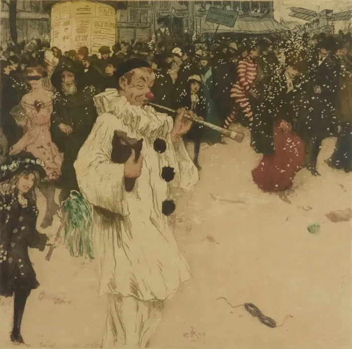 Framed Print : Mi-Careme au Carnaval de Paris, 1909 Framed Print : Mi-Careme au Carnaval de Paris, 1909
