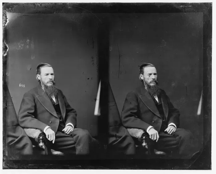 Framed Print : Michael Crawford Kerr of Indiana, 1865-1880. Creator: Unknown Framed Print : Michael Crawford Kerr of Indiana, 1865-1880. Creator: Unknown