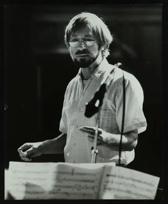Framed Print : Michael Garrick at Berkhamsted Civic Centre, 1985. Artist: Denis Williams Framed Print : Michael Garrick at Berkhamsted Civic Centre, 1985. Artist: Denis Williams