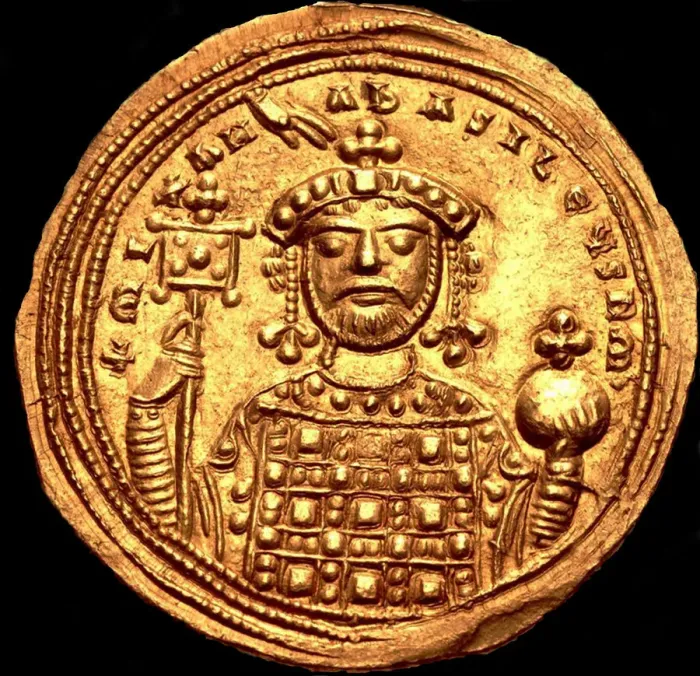 Framed Print : Michael IV the Paphlagonian. Histamenon. Artist: Numismatic, Ancient Coins Framed Print : Michael IV the Paphlagonian. Histamenon. Artist: Numismatic, Ancient Coins