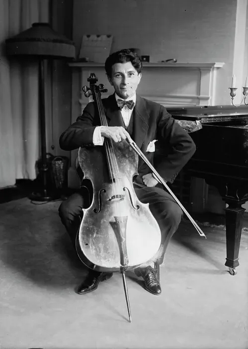 Framed Print : Michael Penha [with cello], between c1915 and c1920. Creator: Bain News Service