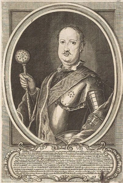 Michal Kazimierz Radziwill Rybenko (1702-1762). From: Icones Familiae Ducalis Radivilianae, 1758