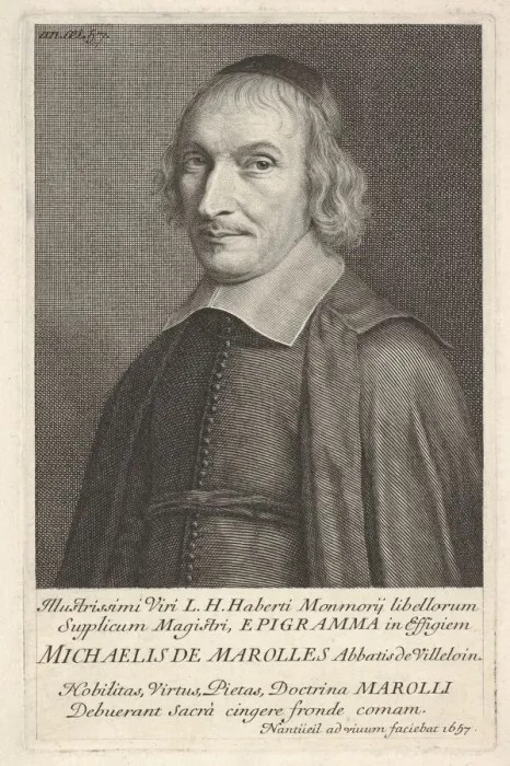 Framed Print : Michel de Marolles, 1657. Creator: Robert Nanteuil Framed Print : Michel de Marolles, 1657. Creator: Robert Nanteuil