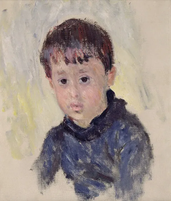 Framed Print : Michel Monet with blue sweater, 1883. Creator: Monet, Claude (1840-1926) Framed Print : Michel Monet with blue sweater, 1883. Creator: Monet, Claude (1840-1926)