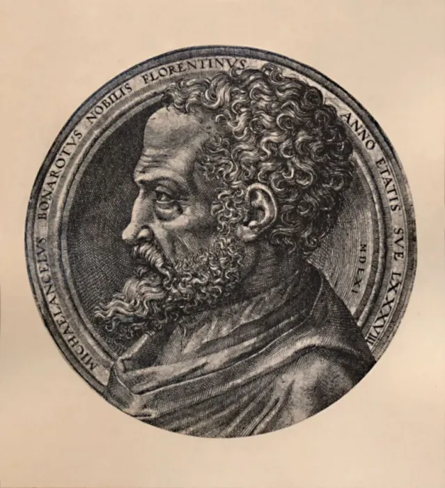 Framed Print : Michelangelo Buonarroti, Italian artist and architect, c16th century (1894) Framed Print : Michelangelo Buonarroti, Italian artist and architect, c16th century (1894)