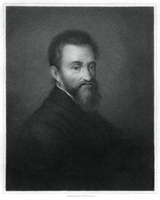 Framed Print : Michelangelo, Italian Renaissance sculptor, painter, architect and poet, (1833). Artist: R Woodman Framed Print : Michelangelo, Italian Renaissance sculptor, painter, architect and poet, (1833). Artist: R Woodman
