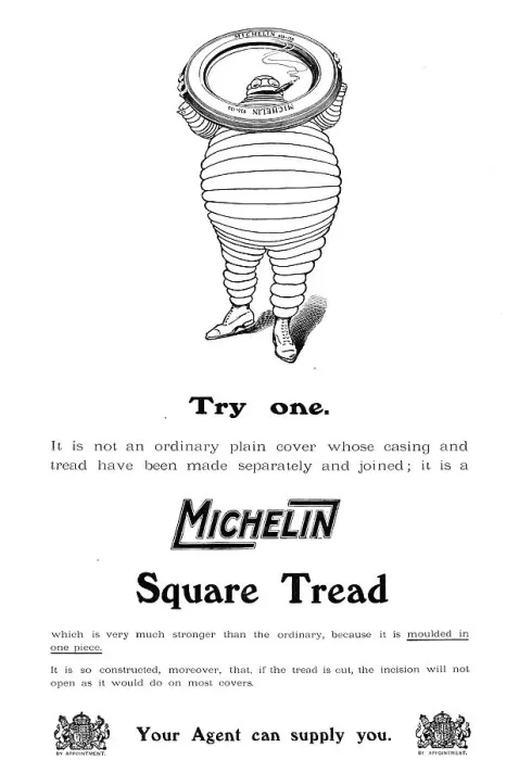 Framed Print : Michelin Square Tread, 1909. Creator: Unknown Framed Print : Michelin Square Tread, 1909. Creator: Unknown