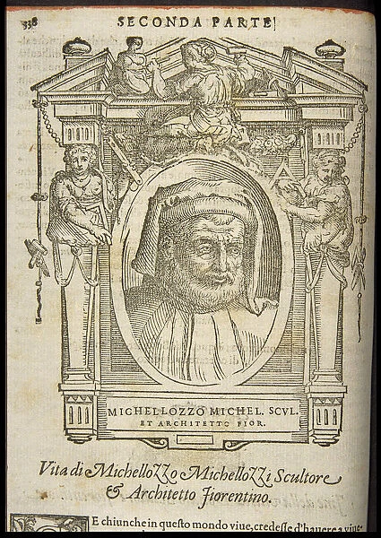 Michelozzo di Bartolomeo Michelozzi. From: Giorgio Vasari, The Lives of the Most