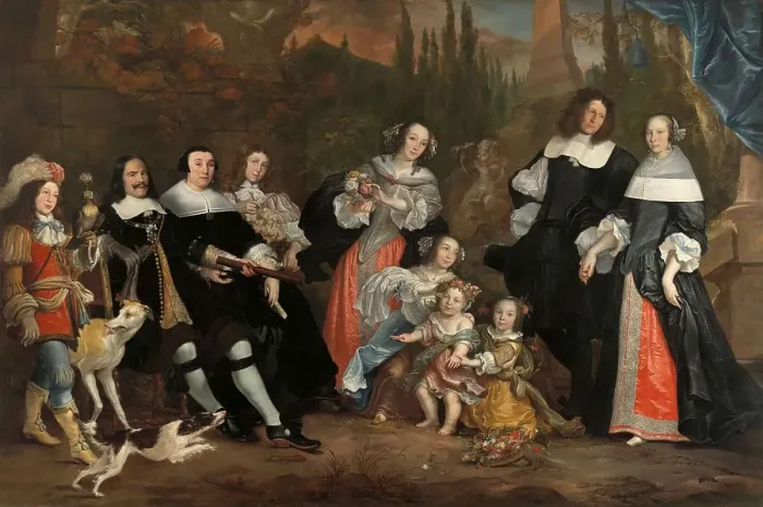 Framed Print : Michiel de Ruyter and his Family, 1662. Creator: Juriaen Jacobsz Framed Print : Michiel de Ruyter and his Family, 1662. Creator: Juriaen Jacobsz