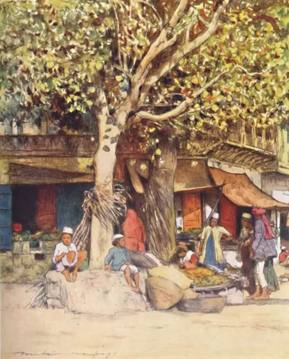 Framed Print : Mid-Day, Delhi, 1905. Artist: Mortimer Luddington Menpes Framed Print : Mid-Day, Delhi, 1905. Artist: Mortimer Luddington Menpes