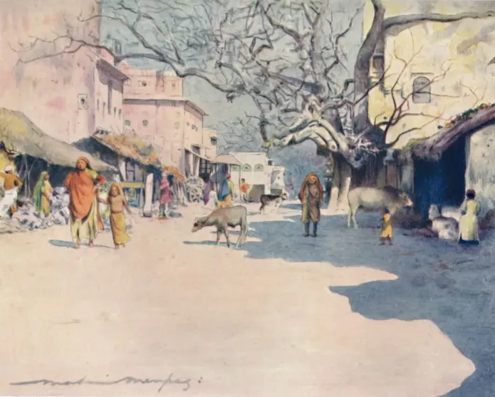 Framed Print : Mid-day, Jeypore, 1905. Artist: Mortimer Luddington Menpes Framed Print : Mid-day, Jeypore, 1905. Artist: Mortimer Luddington Menpes