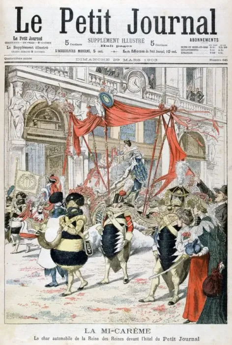 Framed Print : Mid-Lent carnival float of the queen of the queens, 1903