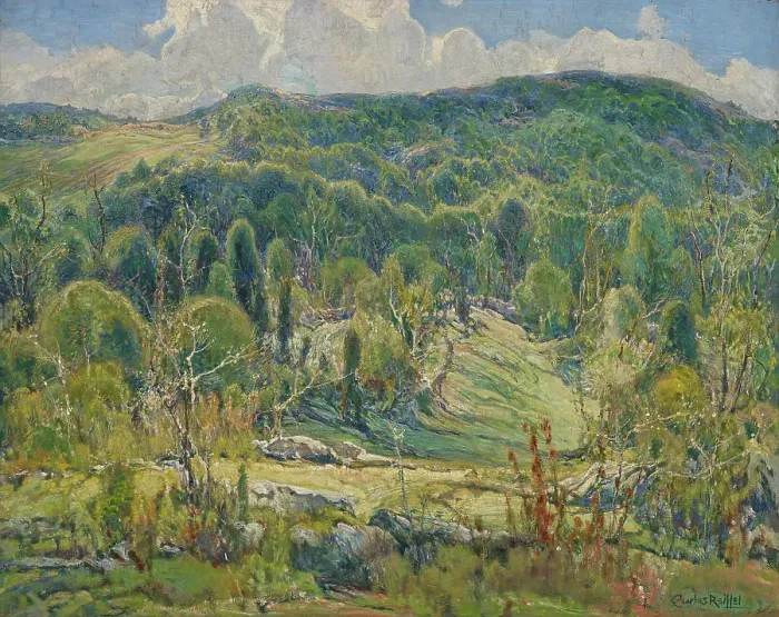 Framed Print : Mid-Summer, 1920. Creator: Charles Reiffel Framed Print : Mid-Summer, 1920. Creator: Charles Reiffel