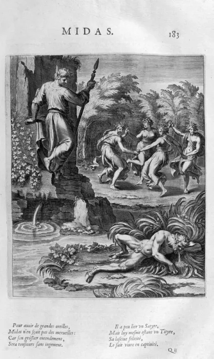 Framed Print : Midas, 1615. Artist: Leonard Gaultier Framed Print : Midas, 1615. Artist: Leonard Gaultier