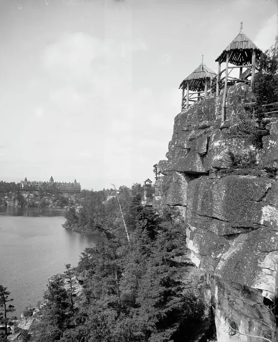 Framed Print : Midcliff, Lake Minnewaska, N.Y. between 1900 and 1905. Creator: Unknown Framed Print : Midcliff, Lake Minnewaska, N.Y. between 1900 and 1905. Creator: Unknown