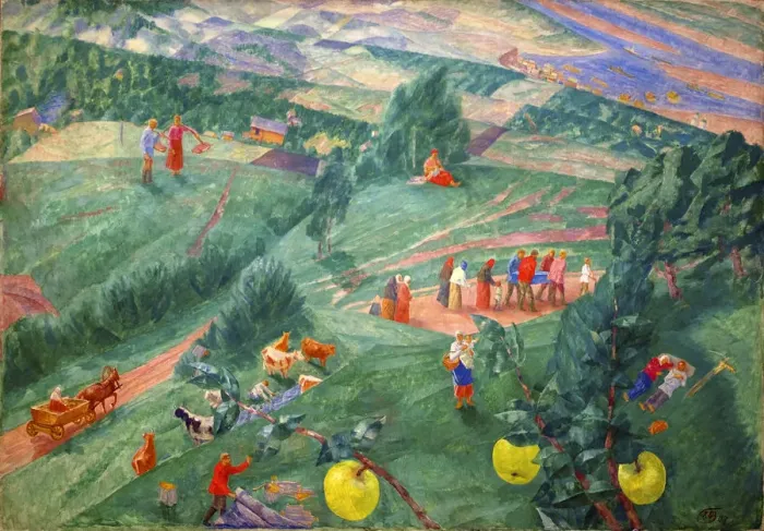 Framed Print : Midday, 1917. Artist: Kuz ma Petrov-Vodkin Framed Print : Midday, 1917. Artist: Kuz ma Petrov-Vodkin