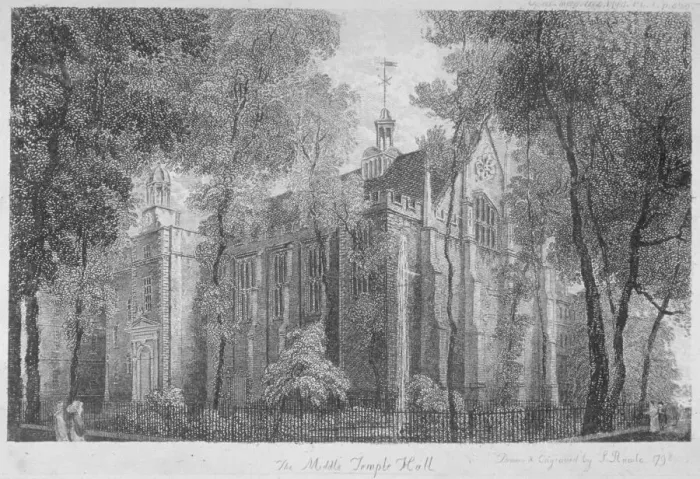 Framed Print : Middle Temple Hall, Middle Temple, City of London, 1798. Artist: Samuel Rawle Framed Print : Middle Temple Hall, Middle Temple, City of London, 1798. Artist: Samuel Rawle