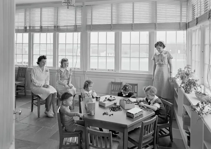 Framed Print : Middlesex County Girls Vocational School, Woodbridge, New Jersey, 1940. Creator: Gottscho-Schleisner, Inc Framed Print : Middlesex County Girls Vocational School, Woodbridge, New Jersey, 1940. Creator: Gottscho-Schleisner, Inc