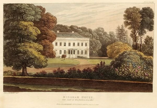 Midgham House, the Seat of W. S. Poyntz, Esq. M. P. pub. 1826. Creator: English School