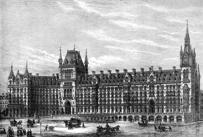 Framed Print : The Midland Railway Hotel, Euston-Road, 1871. Creator: Unknown Framed Print : The Midland Railway Hotel, Euston-Road, 1871. Creator: Unknown