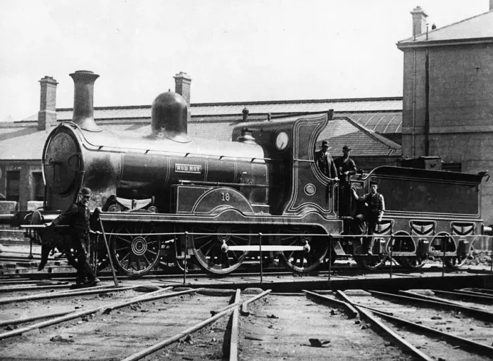 Framed Print : Midlands and Great Western Railway (Ireland) 2-4-0 locomotive Rob Roy, 1873 Framed Print : Midlands and Great Western Railway (Ireland) 2-4-0 locomotive Rob Roy, 1873