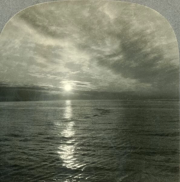 The Midnight Sun, Reyjavik Harbor, Iceland, c1930s. Creator: Unknown