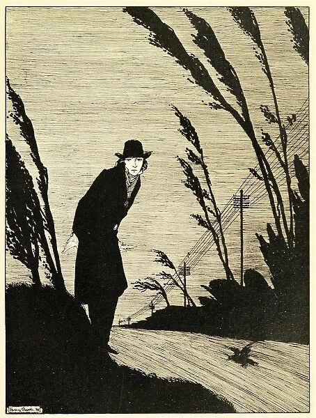 Midst of all was a Cold White Face, from The Years at the Spring, pub. 1920 (engraving), 1920