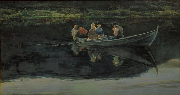 Midsummer's Eve in Norway, 1886. Creator: Christian Skredsvig