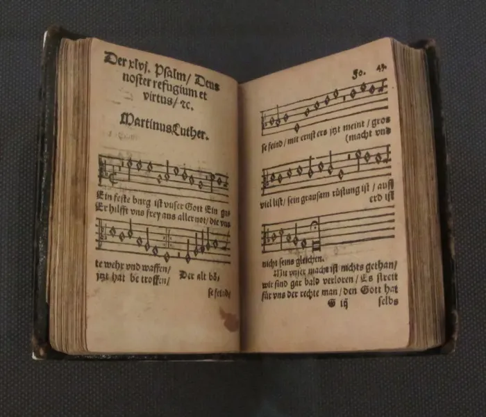 Framed Print : A Mighty Fortress Is Our God by Martin Luther, 1533 Framed Print : A Mighty Fortress Is Our God by Martin Luther, 1533