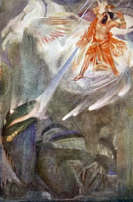 Framed Print : Mighty was he to look upon, 1916. Artist: Evelyn Paul Framed Print : Mighty was he to look upon, 1916. Artist: Evelyn Paul