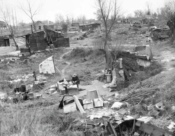 Framed Print : Migrant workers camp, outskirts of Marysville, California, 1935. Creator: Dorothea Lange Framed Print : Migrant workers camp, outskirts of Marysville, California, 1935. Creator: Dorothea Lange