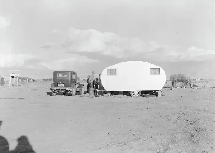 Framed Print : Migratory family from Louisiana on Works Progress Administration (WPA), California, 1938. Creator: Dorothea Lange Framed Print : Migratory family from Louisiana on Works Progress Administration (WPA), California, 1938. Creator: Dorothea Lange