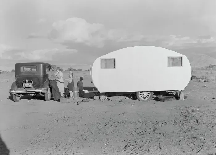 Framed Print : Migratory family from Louisiana on Works Progress Administration (WPA), California, 1938. Creator: Dorothea Lange Framed Print : Migratory family from Louisiana on Works Progress Administration (WPA), California, 1938. Creator: Dorothea Lange