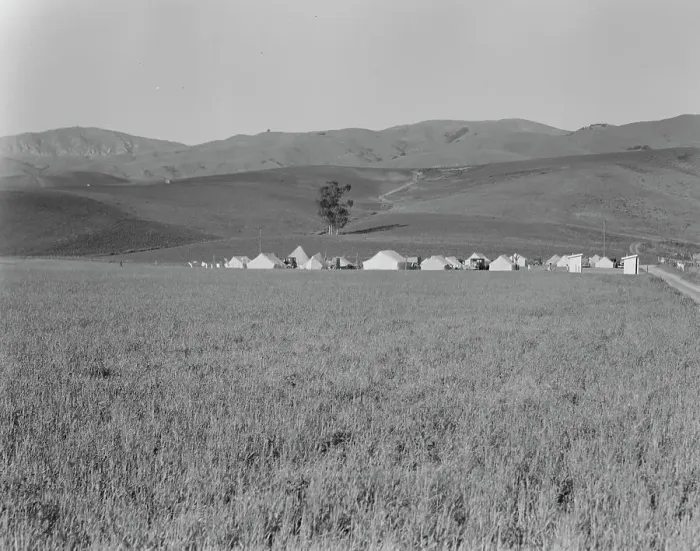Framed Print : Migratory labor camp in the Santa Clara Valley, near San Jose, California, 1937. Creator: Dorothea Lange Framed Print : Migratory labor camp in the Santa Clara Valley, near San Jose, California, 1937. Creator: Dorothea Lange