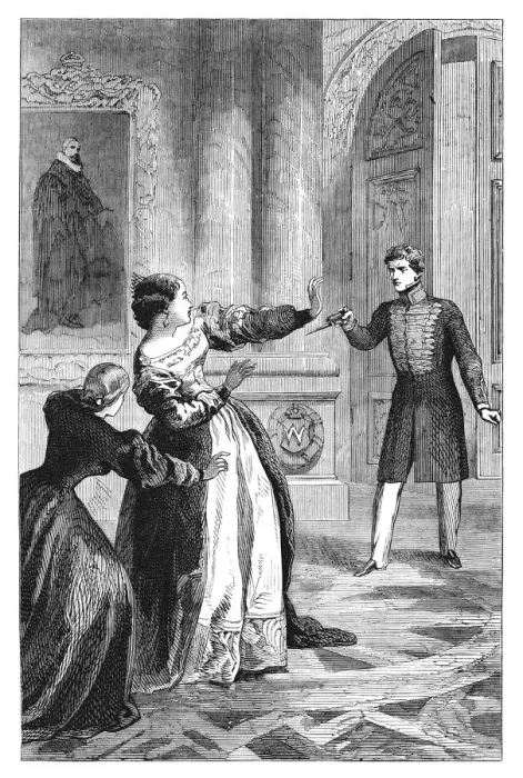 Framed Print : Miiguel I of Portugal (1802-1860) attacking his sister, c1895 Framed Print : Miiguel I of Portugal (1802-1860) attacking his sister, c1895