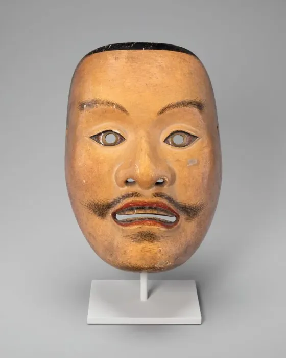 Framed Print : Mikazuki (male deity) Noh mask, 16th century. Creator: Unknown Framed Print : Mikazuki (male deity) Noh mask, 16th century. Creator: Unknown