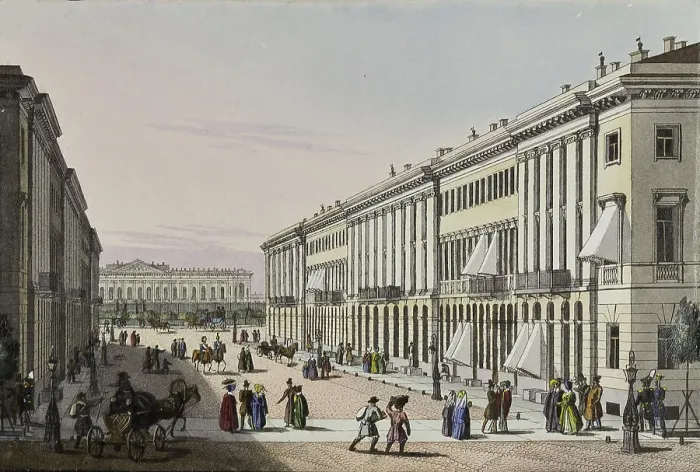 Framed Print : The Mikhailovskaya Street with view of the Michael Palace in St. Petersburg, First half of the 19th Artist: Beggrov, Karl Petrovich (1799-1875) Framed Print : The Mikhailovskaya Street with view of the Michael Palace in St. Petersburg, First half of the 19th Artist: Beggrov, Karl Petrovich (1799-1875)